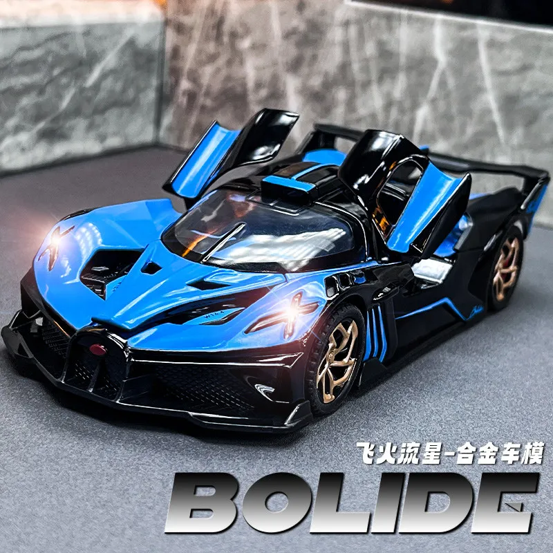 

1:32 Bolide Supercar Alloy Model Car Toy Diecasts Metal Casting Sound and Light Car Toys For Children Vehicle Gift