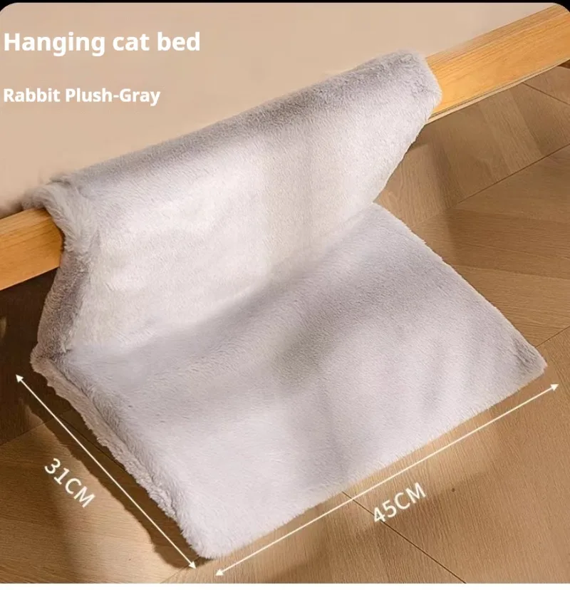 

InsPlush L-shaped Cat Hammock, Cat Frame Bed, Hanging Cat Nest, Bedside Stool, Cat Window Stand Cat Mat