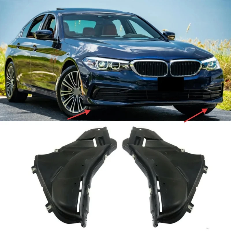 High Quality Front Bumper Two Side Triangular Mudguards OE 51757340743 51757340744 5 Series G30 G31 2017-2020