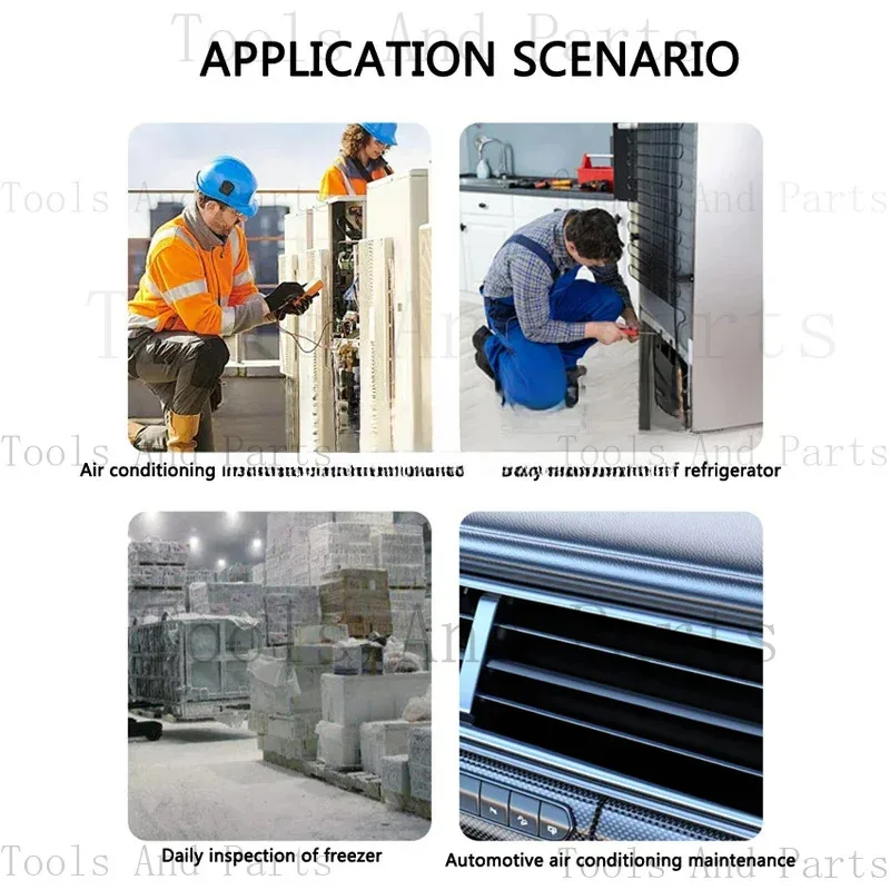 

DY523 Automotive Conditioning Fluorine Vacuum Pressure Gauge Conditioning Temperature Tester Valves