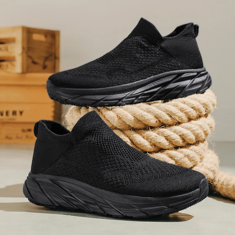 Men's Running Shoes Lightweight Breathable Sock Sneakers for Women Fashion Jogging Sports Shoes Slip-on Tennis Loafers for Women