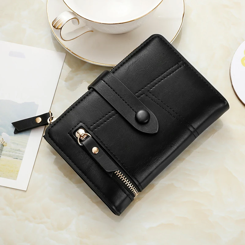 Women Hasp Coin Purse Female Cute Small Pocket Ladies Card Holder Short Carteras Fashion Matte Leather Wallet