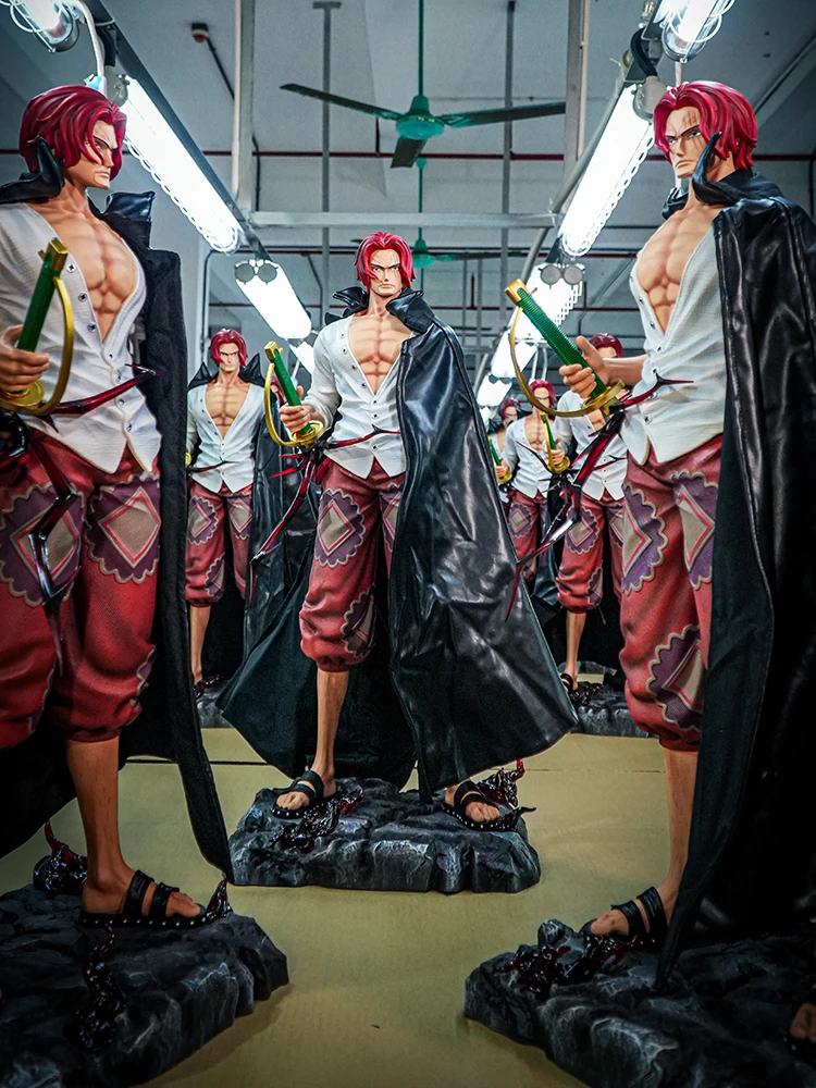 JT Standbeeld Een Stuk Anime Rood Haar Shanks Figuur Collectible Tafel Decor Actie Speelgoed Model Speelbaar Cadeau Uit Japan Fans Geschenken