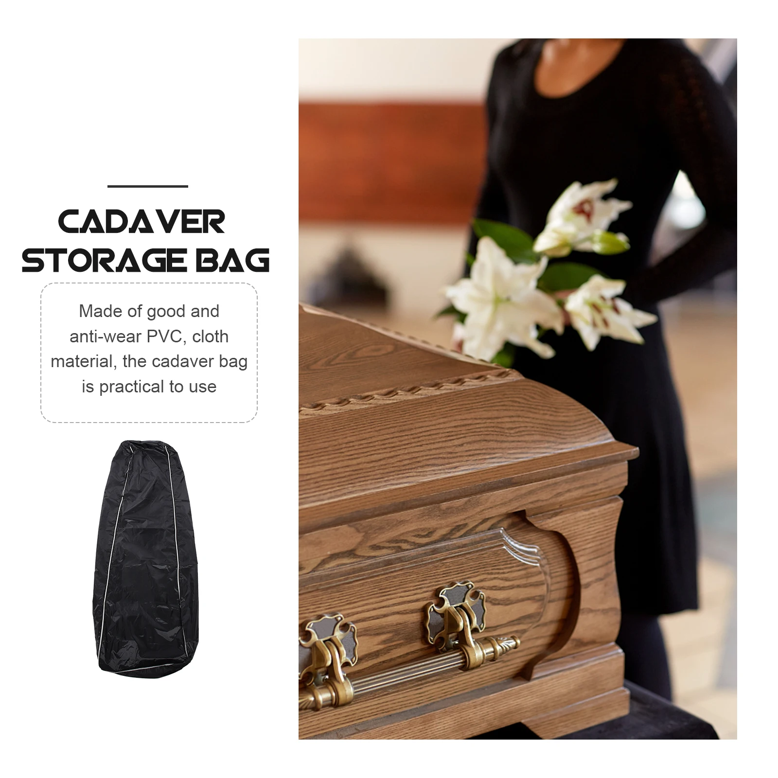 Storage Bag Body Transport Linen Pvc Corpse Transportation Cadaver Bags Halloween