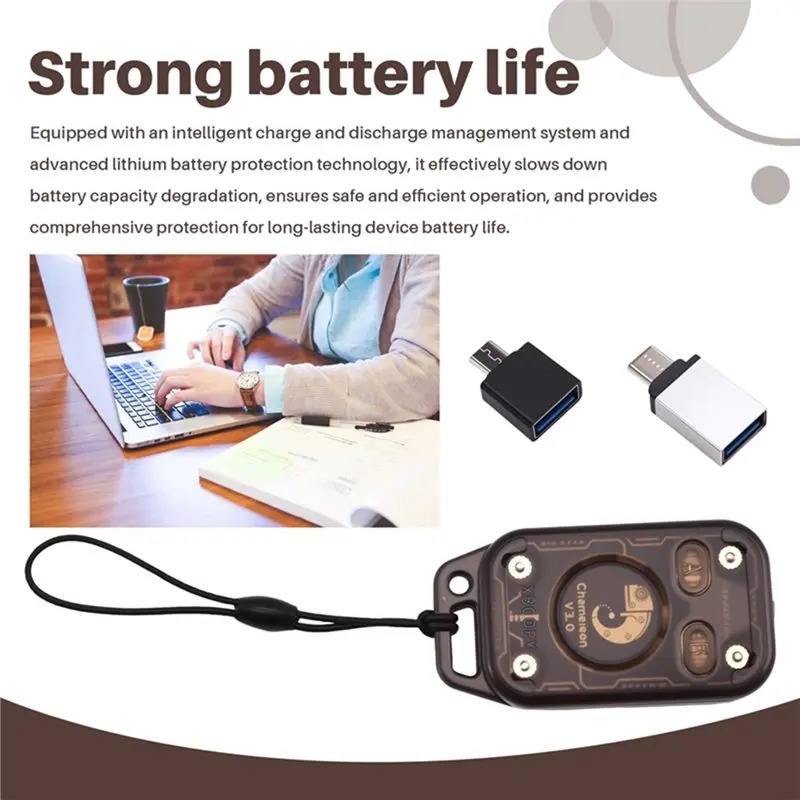 B63B-Smart Card Emulator Chameleon V3.0 RFID Smart Chip Reader+ 1Xuid Keychain+ 1Xuid Card+ 1Xcuid Card 13.56Mhz 125Khz