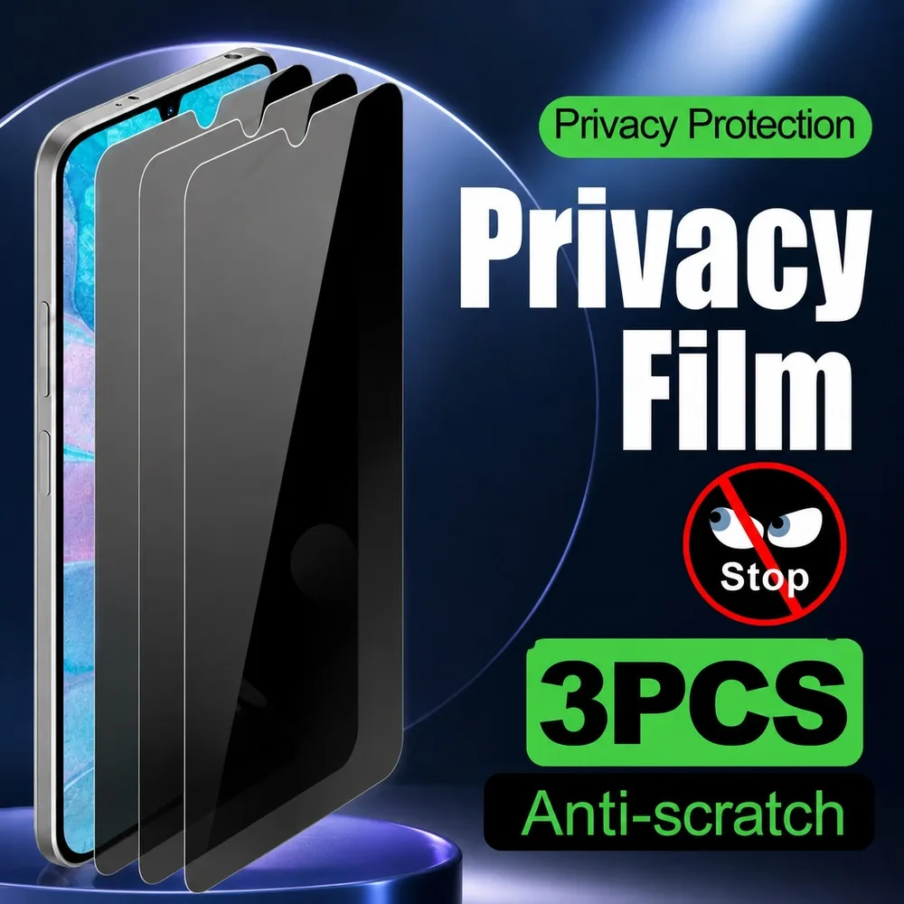 3PCS Anti Spy Screen Protector For Samsung Galaxy A51 A52 A52s 5G A53 5G Privacy Tempered Glass For Samsung Galaxy A54 A55 A56