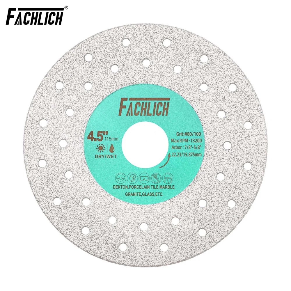 FACHLICH Dia75/115/125mm Ultra-Thin Grinding Cutting Disc 1/3/5pcs Rock Saw Blade Marble Porcelain Glass Multi Hole Cutt Plate