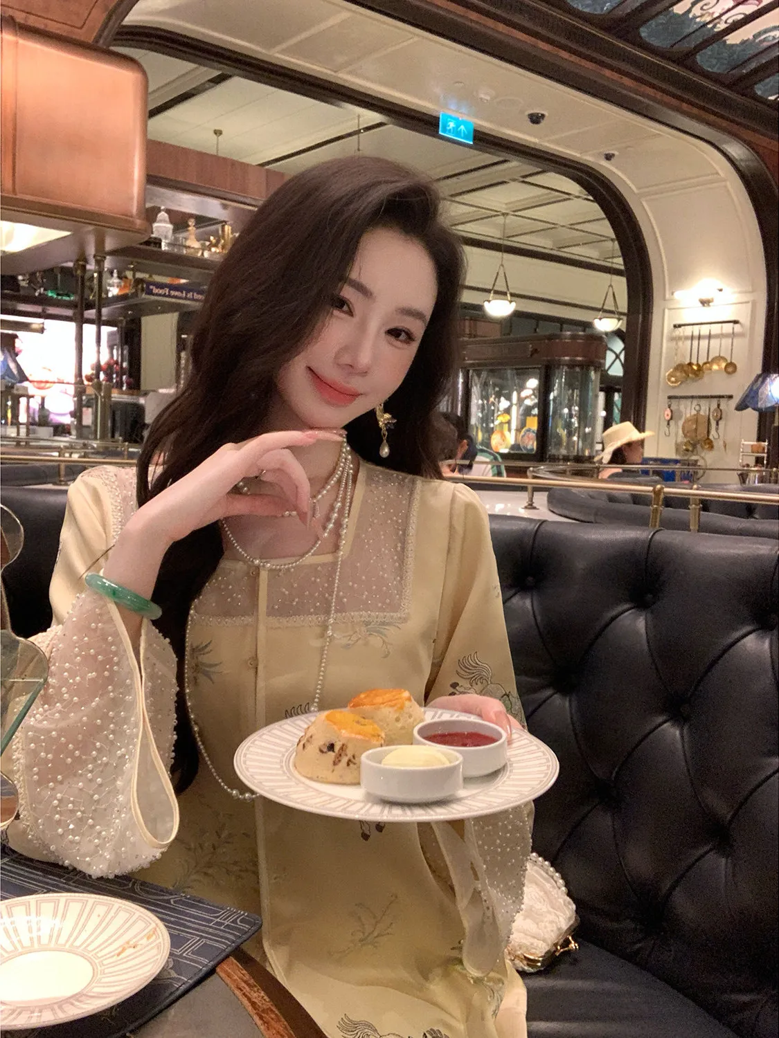 

Новый китайский Sle с тяжелой вышивкой из бисера, женский тюнет, осень-зима, ретро-мояон, SY JiGuangYueng, верхняя одежда, пальто