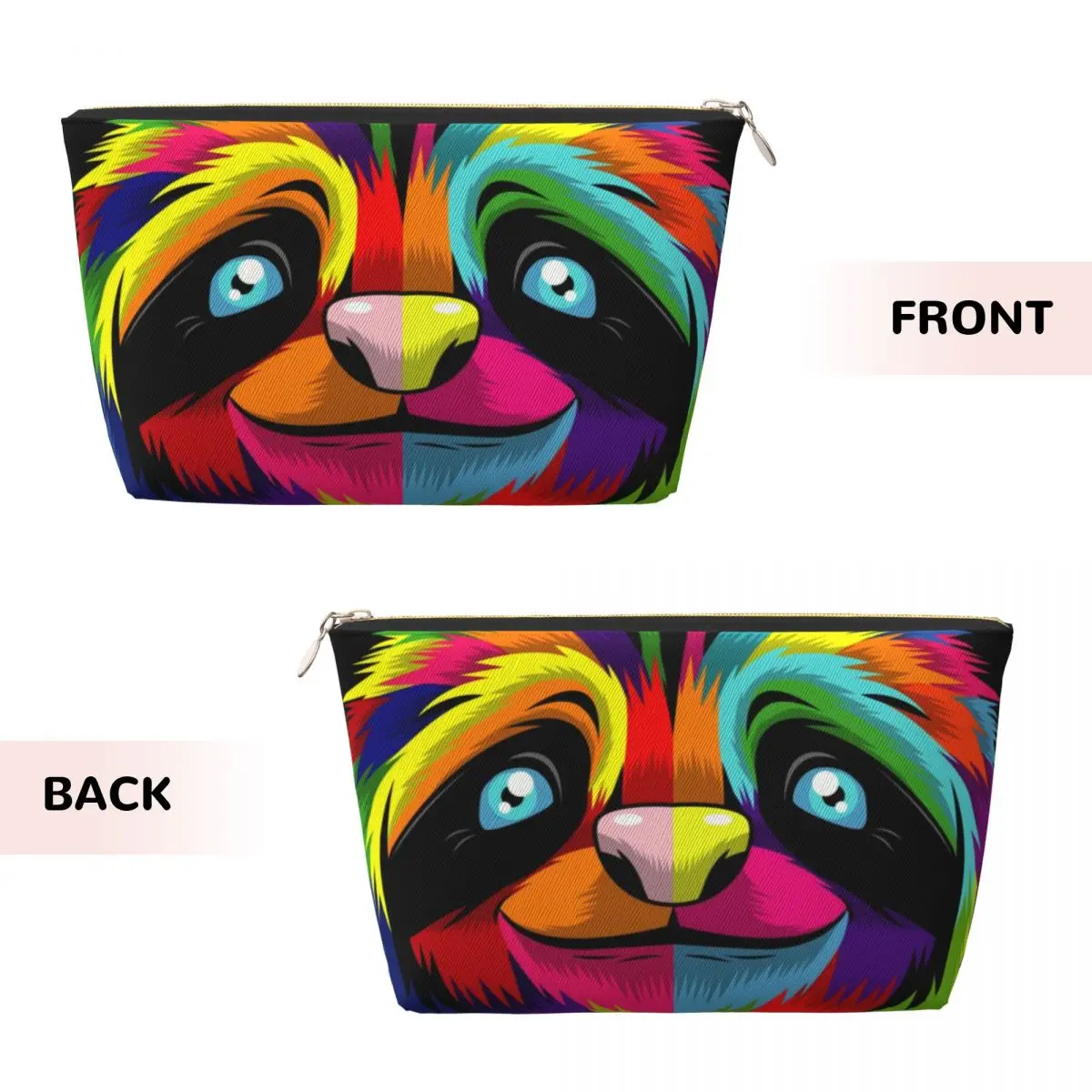 Custom BDAZ Sloth Pop Art Travel Toiletry Bag for Women Unique Makeup Cosmetic Bag Beauty Storage Dopp Kit