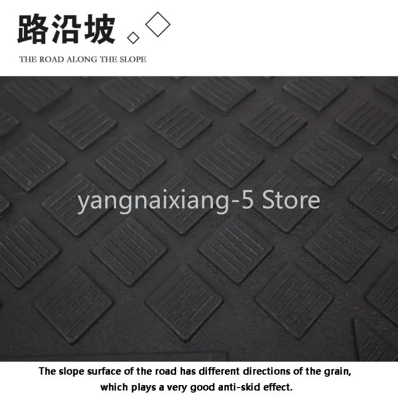 50*13*3cm Plastic PVC Road Slope Ramp Pad Portable Car Step Uphill Triangle Mat Curb Rubber 1PC