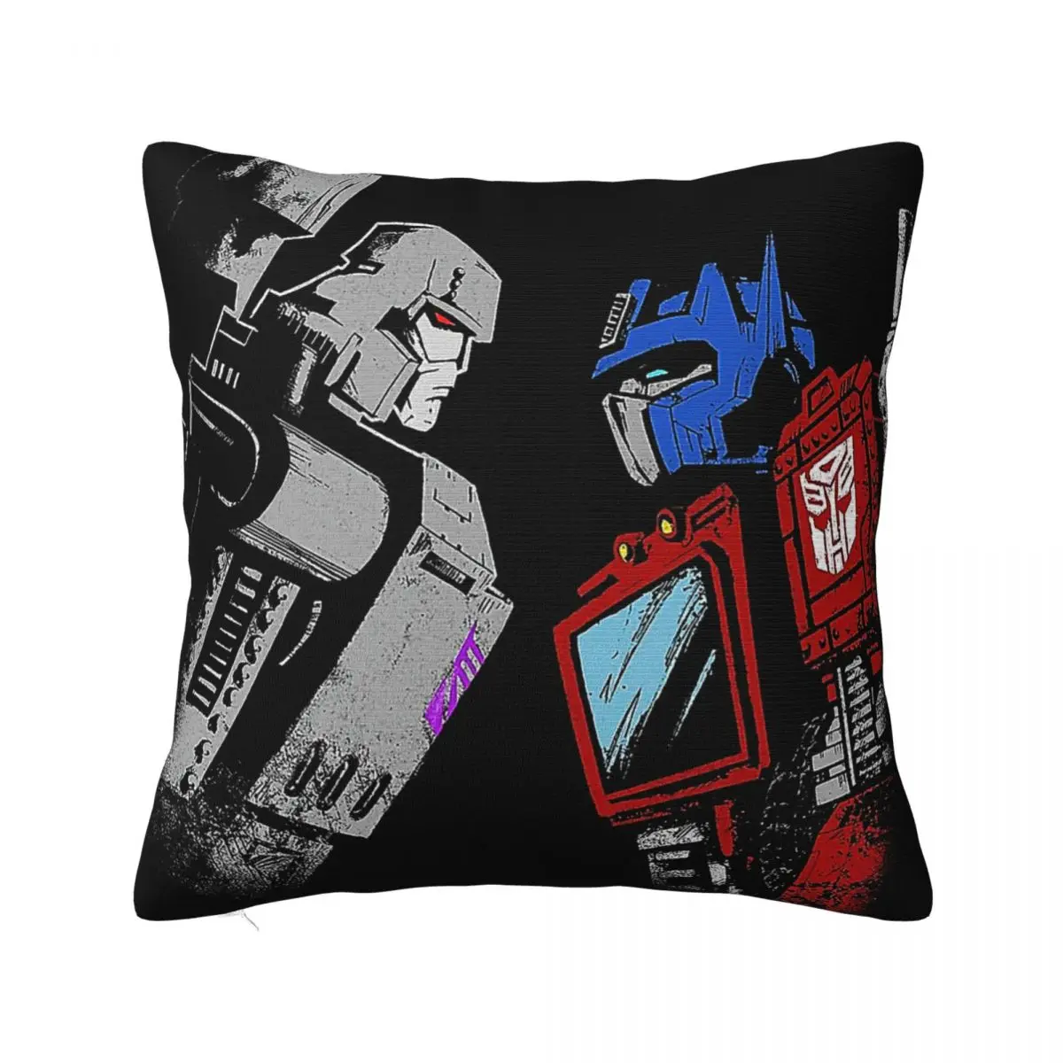 Optimus Prime Megatron Transformers Full Color Square Pillow Square Pillow White Square pillow