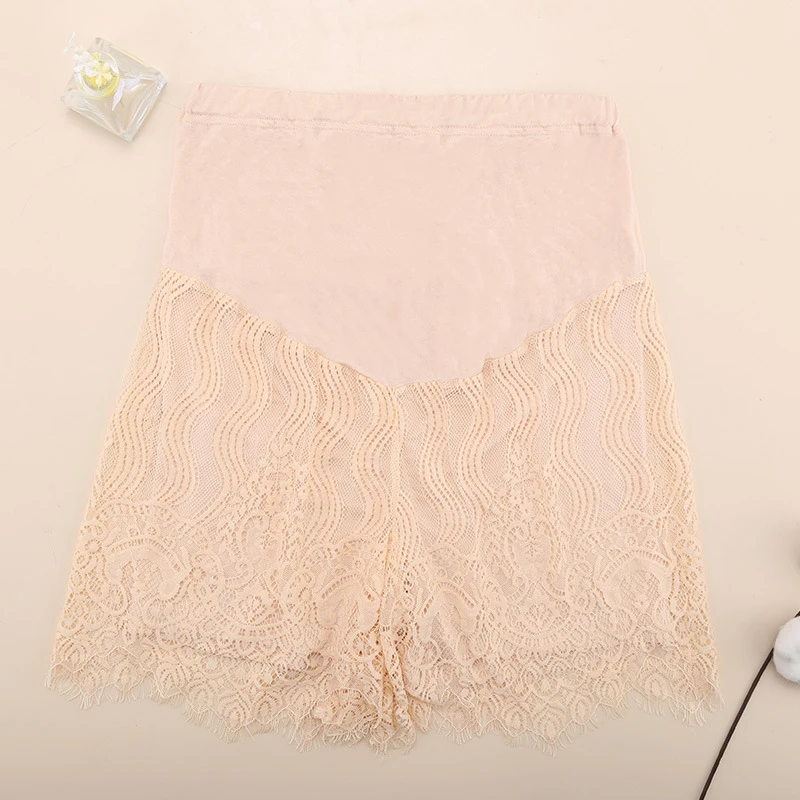 Summer Thin Maternity Lace Shorts Breathable Double Layer Shorts for Pregnant Women Pregnancy Loose Fashion Maternity Legging