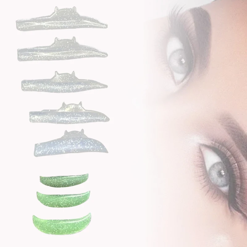 Reusable Silicone Eyelash Perming Pad Lashes Rods Shield Lifting 3D Eyelash Curler Accessories Applicator Makeup Tool