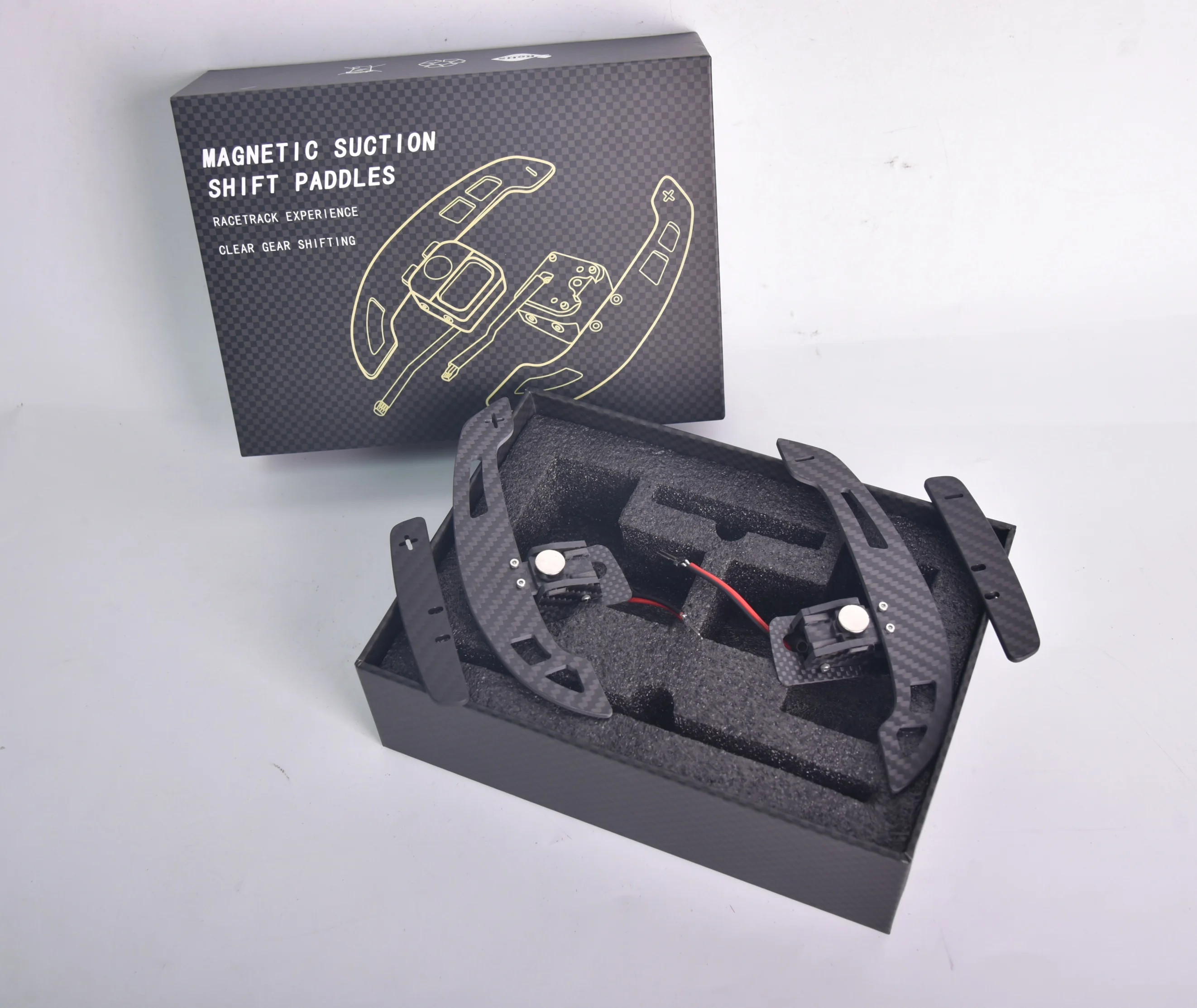 Newly Upgraded Carbon Fiber Magnetic Shift Paddles, Enhance Driving Experience, Suitable for Lynk & Co 2023 +