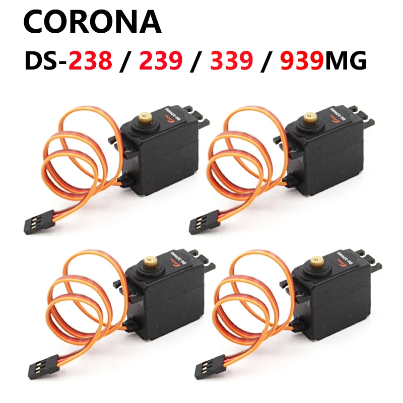

Corona DS939MG DS238MG DS239 339MG Metal Gear Servo 2.5kg / 0.14sec / 12.5g for RC Air Plane Servo DIY Fixed Wing Steering Gear