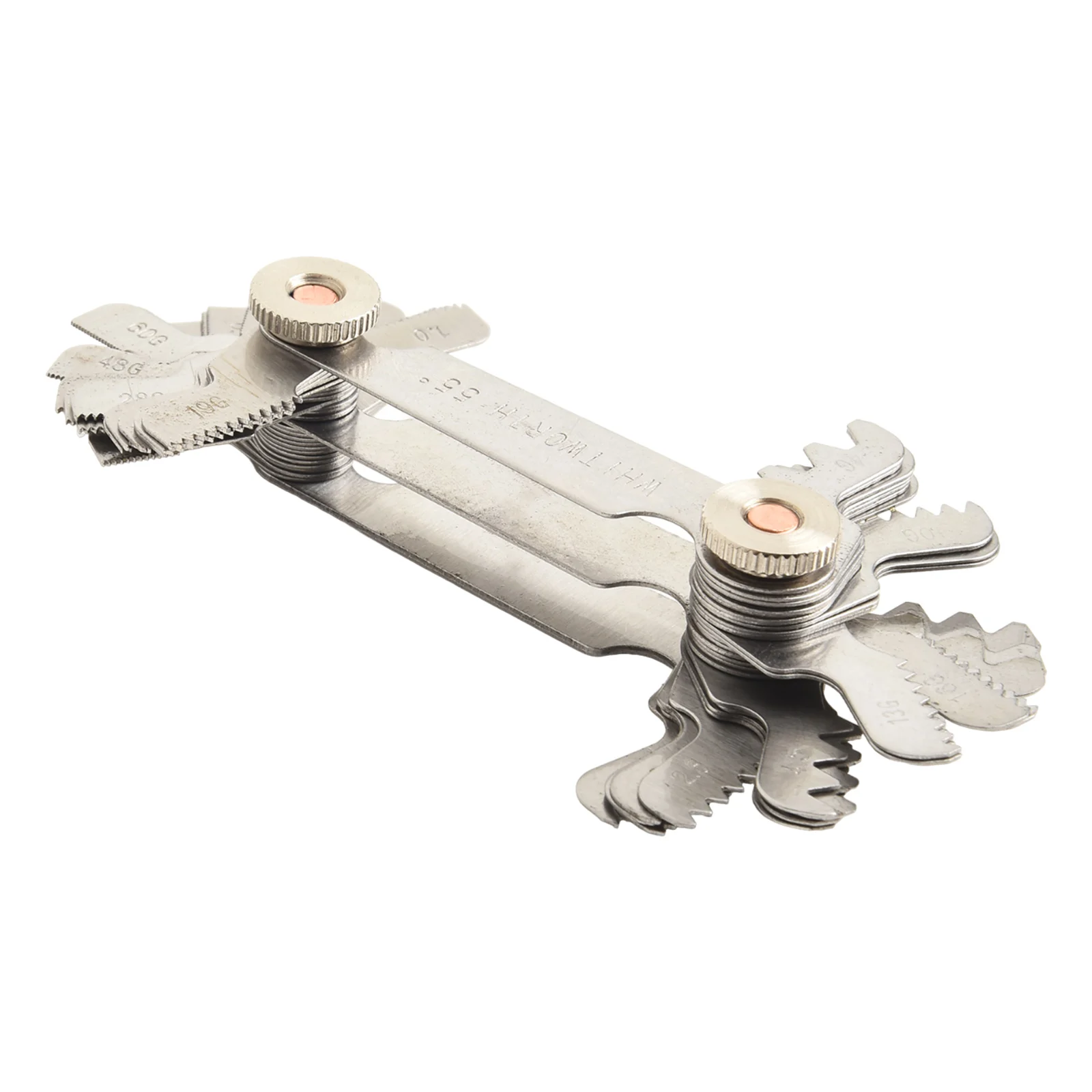 Professional Stainless Steel Thread Gauge for Accurate Thread Identification Metric 60 Degrees Inch 55 Degrees