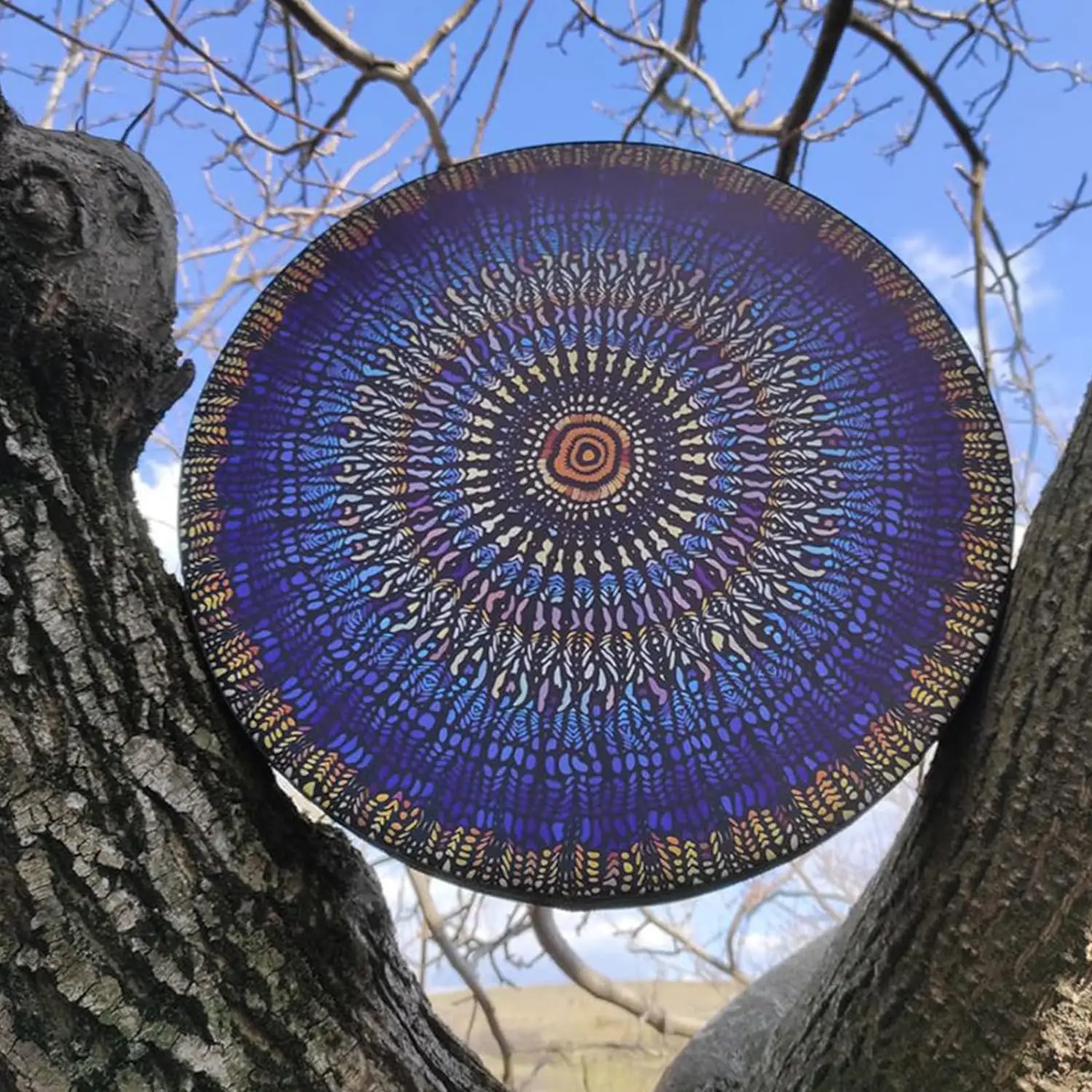 10 Inch Shaman Drum Handmade Shamanic Drum With Drum Stick Symbol of the Siberian Drum Spirit Music Leather And Wood