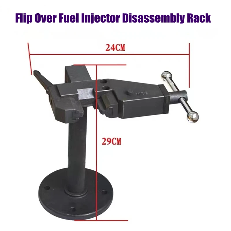 

Diesel common rail overturned fuel injector disassembly rack, desktop fuel injector clamp