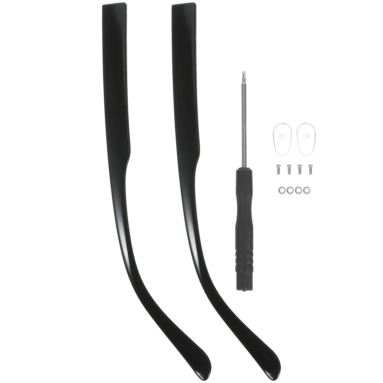 1Pair Eyeglasses Replacement Temple Metal Arm Legs for Glasses Repair Parts Fashionable Unisex Design Long-Lasting Wear