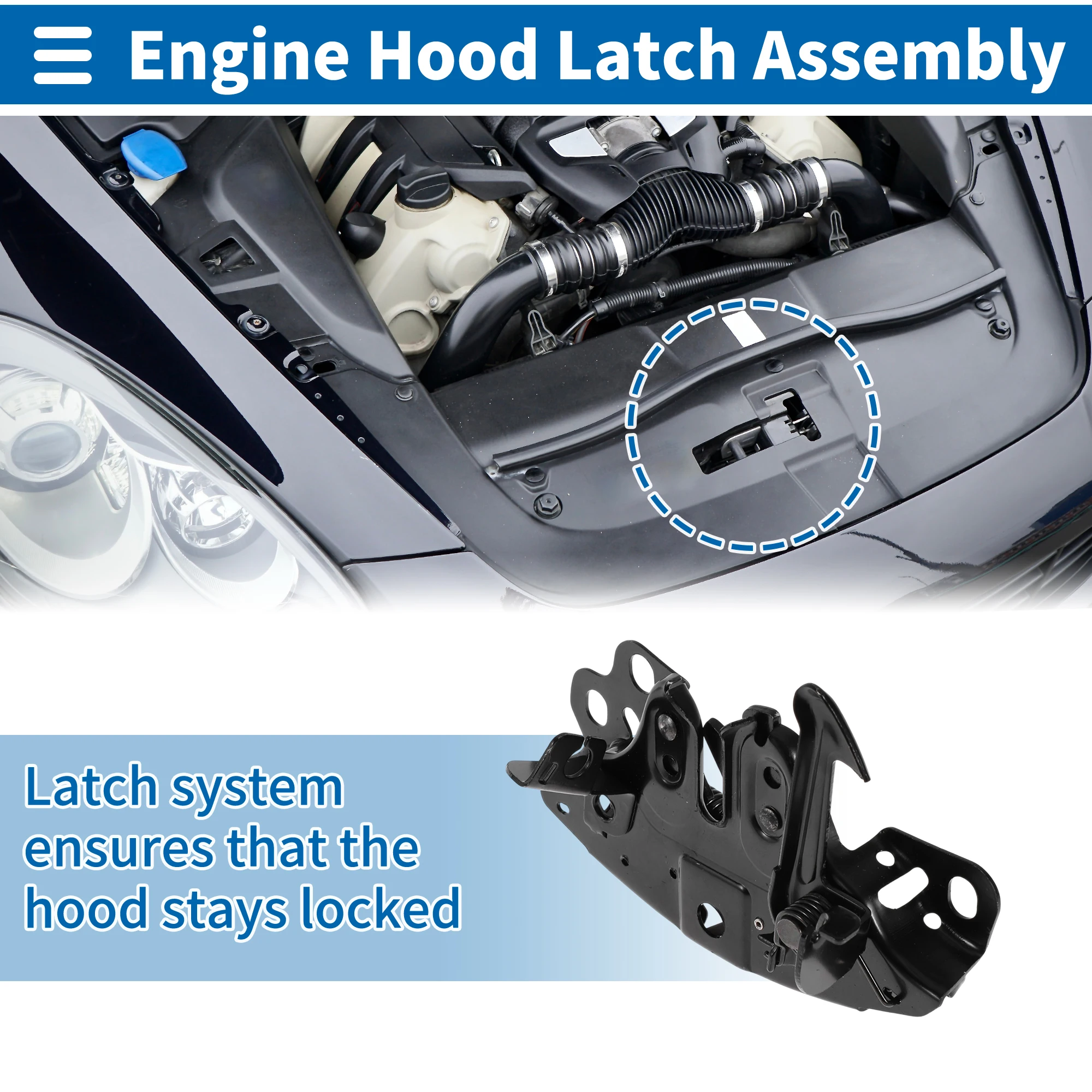 

UXCELL Hood Latch Assembly for Nissan X-TRAIL III 2014-2018 No.656014CL1C 1 Pc