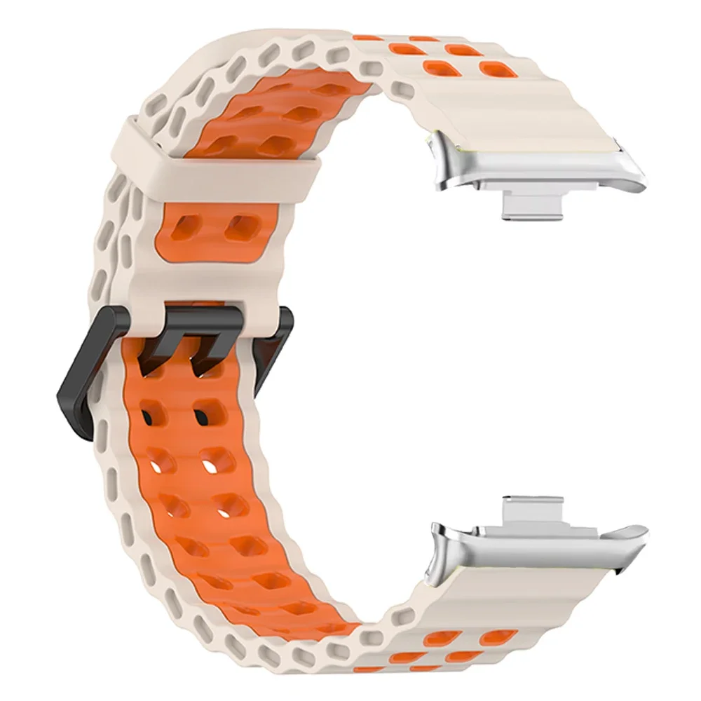 Breathable Ocean Silicone Strap For Xiaomi Mi Band 9Pro 8Pro Sport Wristband For Redmi Watch 5 4 Correa Replacement Wristband