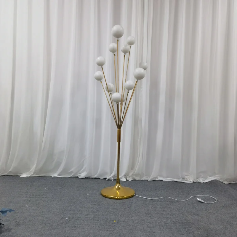 4/10pcs/lot Gold Chandelier Stand Backdrop Roadlight Stage Pedestals Pillar Wedding Decoration