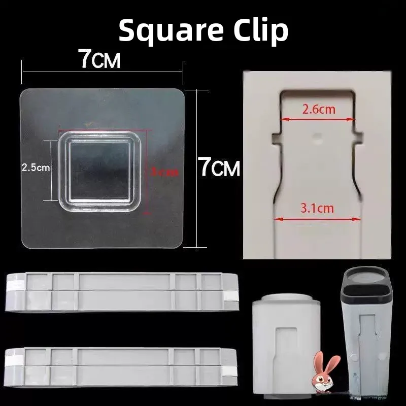 Waterproof Adhesive Hooks Universal No Drilling Required Strong Wall Stickers Transparent Sticky Hooks for Bag Accessories