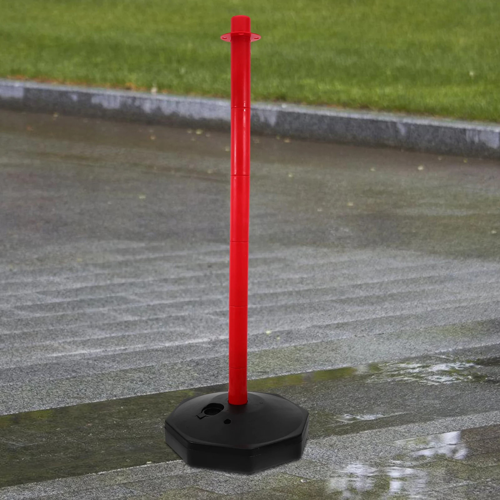 Water-filled Warning Column Pile Traffic Delineator Post Safety Driveway Security with Base Parking Guide Pe Cone