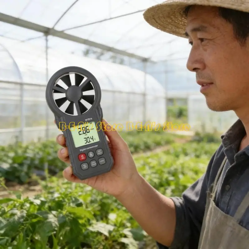 Y1AD Handheld Wind Gauge Handheld Digital Anemometer for Wind Speeds Monitoring