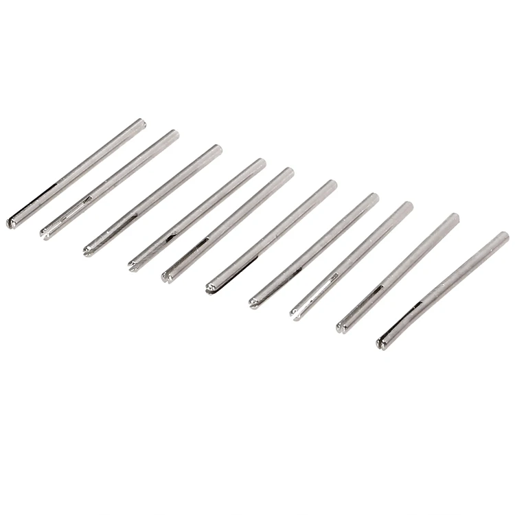 Pince à papier de verre avec mandrins fendus, pince de support convertible à tige de 2.35mm, plus récent, pointe sculptée pour Dremel, outil lointain, outils de travail de calcul, 10 pièces