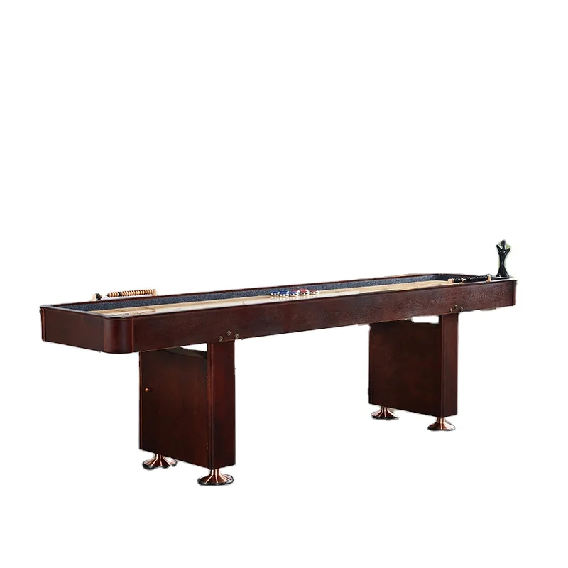 High-end luxury sand curve table for competition activities Shuffleboard table for competition Solid wood sand kettle table