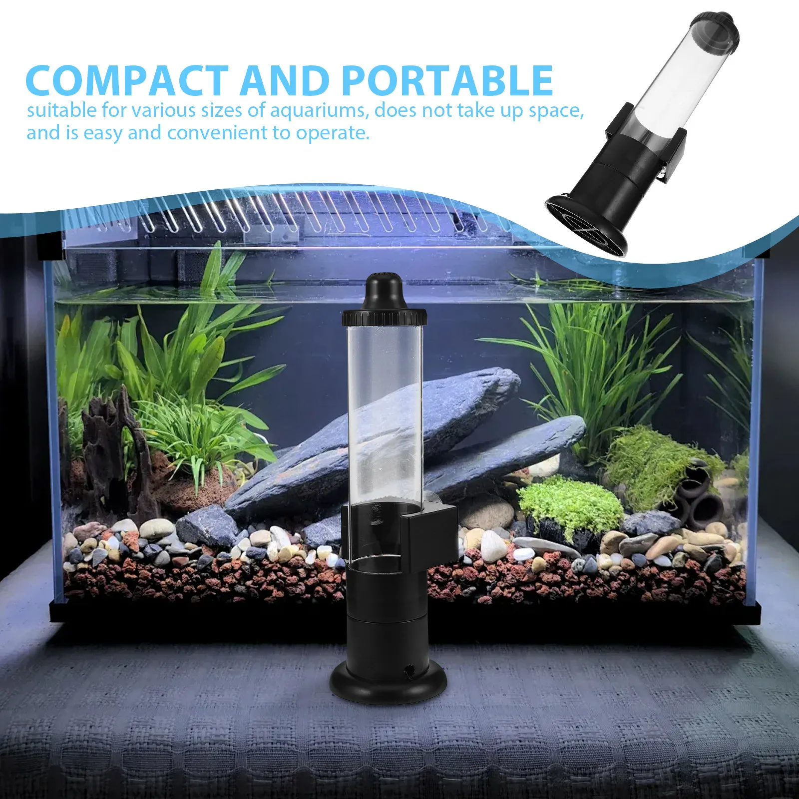 Artemia Egg Incubator Compact Brine Shrimp Hatchery for Fish Tank Aquarium Live Food Cultivation Fish Fry Feeding Automatic