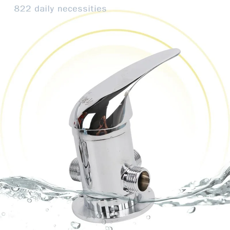 Solar Water Heater Mixing Valve Hot Cold Faucet Mixing Valve Handle Switch 3 Way Bathroom Faucet Valve Shower Splitter Connector