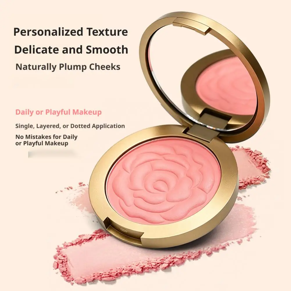Single Color Matte Embossed Petal Blush Palette Highgloss Mashed Potato Contouring Makeup Rouge Beauty Cosmetics for Women 2026