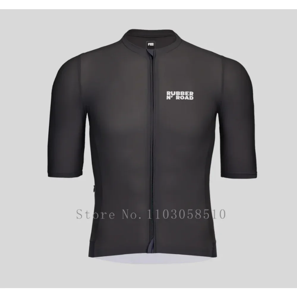 Rubber N'road Cycling Jersey Mans Kleding Mountain Uniforme Fietscyclus Breatha Sport Shirts Kleding Maillot Ciclismo Hombre