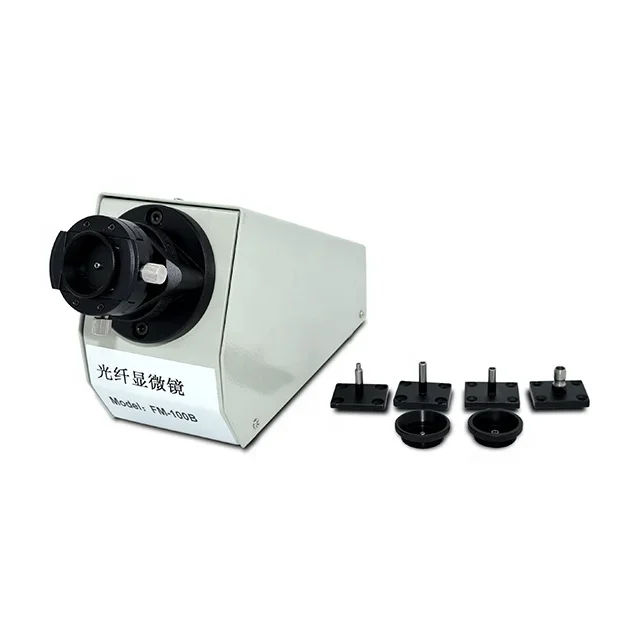 طقم كاشف الألياف البصرية 200/400X مجهر الألياف البصرية FM100B مع شاشة عرض مجهر الألياف 8 بوصة