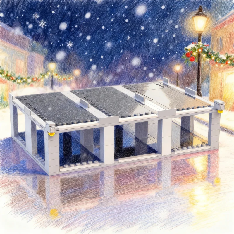 

212 деталей MOC City Champions Garage, конструктор, архитектурная модель, рождественский подарок, креативная игрушка для самостоятельной сборки, развивающий конструктор