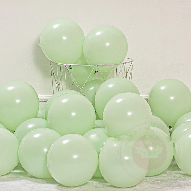 10inch 20/50/100pcs Vintage Olive Green Avocado Ink Green Balloon Baby Birthday Party Decoration Forest Themed Scene Decoration