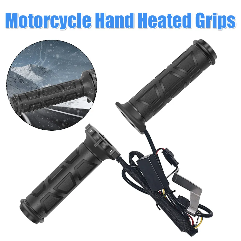 

12V Motorcycle Electric Hot Heated Handle High Temperature Resistant Heating Handlebar Waterproof for Winter Riding