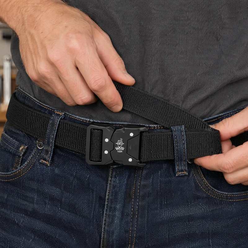 2026 New Classic Design Fashion Matching Essentials Tactical Quick Release Snap Elastic Leisure Outdoor Training Belt