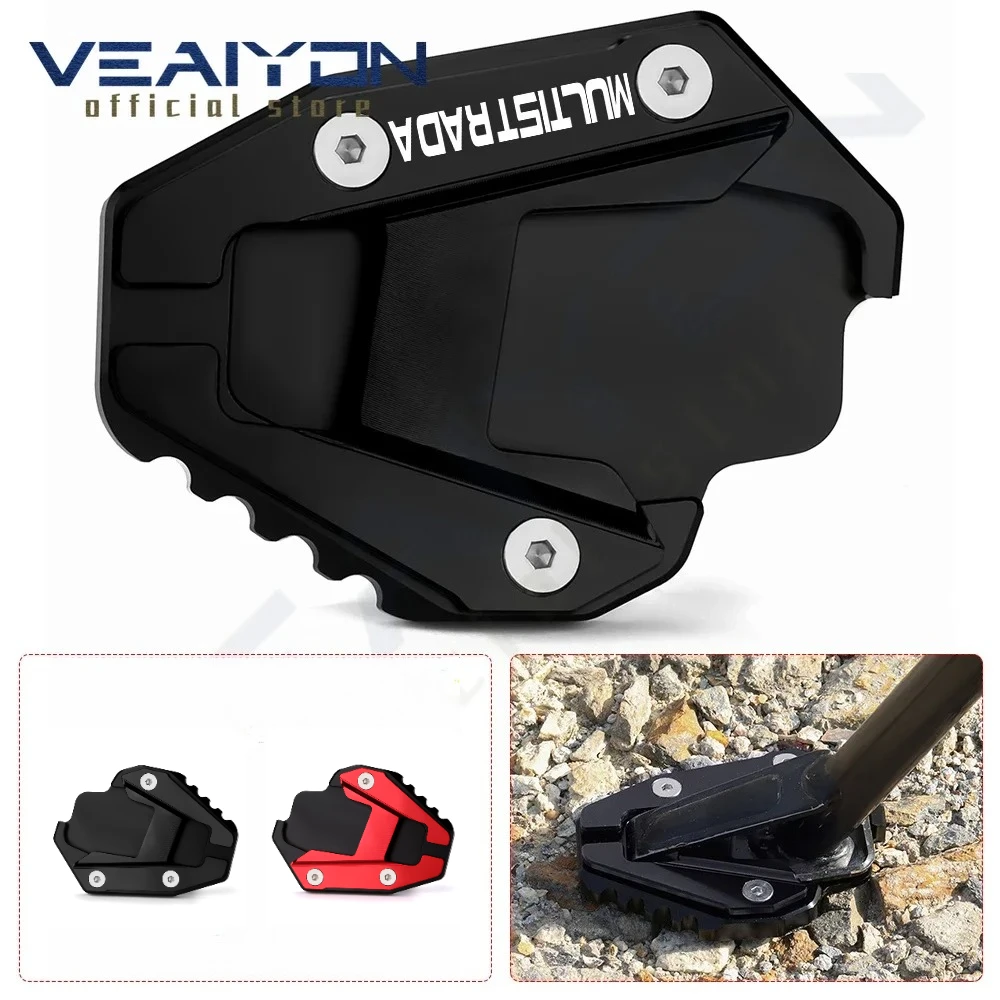 

For MULTISTRADA V4 Multistrada 1200 1260 Motorcycle Side Stand Pad Plate Kickstand Support Expand Protective pad accessories
