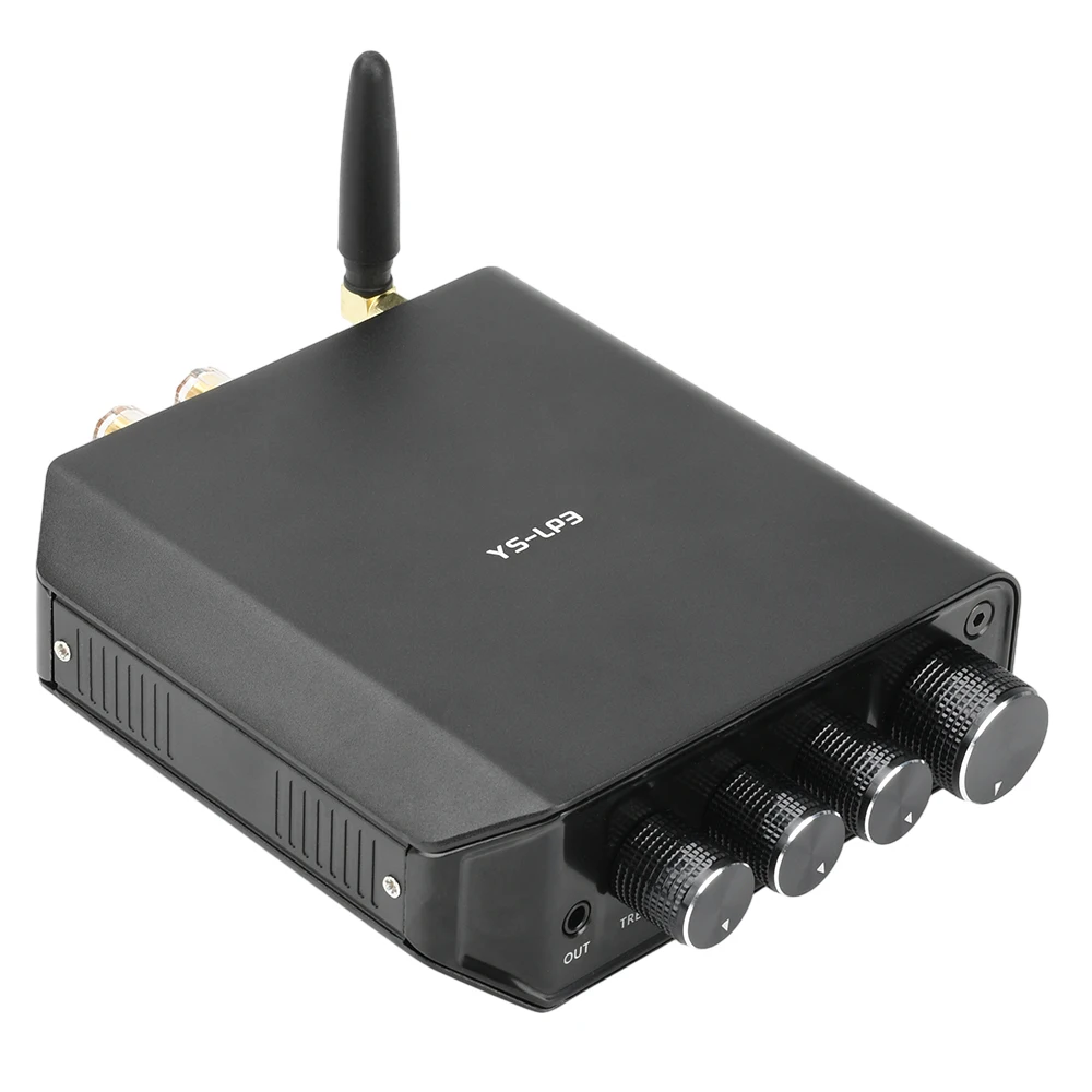 

DC 12-24V Dual Channel Bluetooth 5.4 Audio Amplifier 2*50W Aluminum Alloy Shell HiFi Stereo Sound Audio Amplifier
