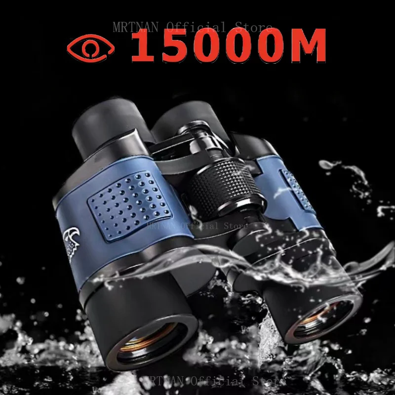 Binoculars 60x60 Long Range Bak4 Prism HD High Power Telescope Optical Glass Lens Hiking Travel Portable for Hunting Sport