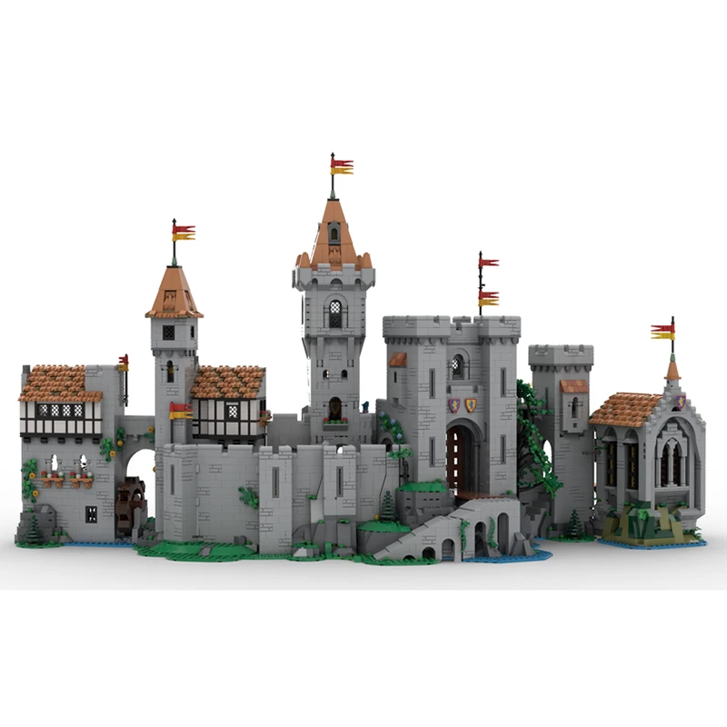 Medieval castle small particles MOC-160407 house construction series assembly educational toys building blocks DIY creative orna