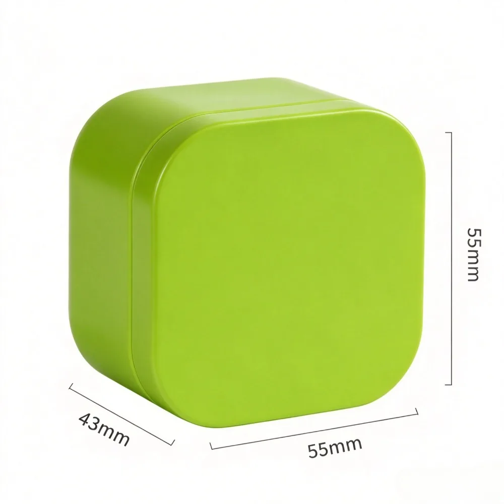 20PCS Empty Square Candle Jars 50ml Metal Jar Empty Tins Boxs Candy Pot Home Storage Containers with Lid Customizable Logo view 6