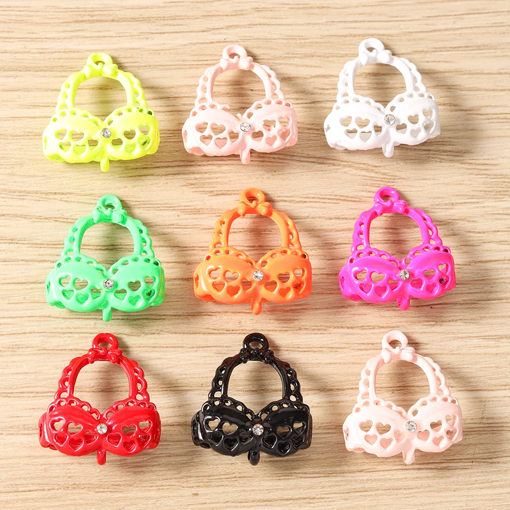 Tusember 5 Stück Niedliche Emaille Kawaii 3D Pantoffel- und Hutanhänger für Ohrringe, Halsketten, Armbänder, DIY-Schmuckherstellungszubehör – Detail 33