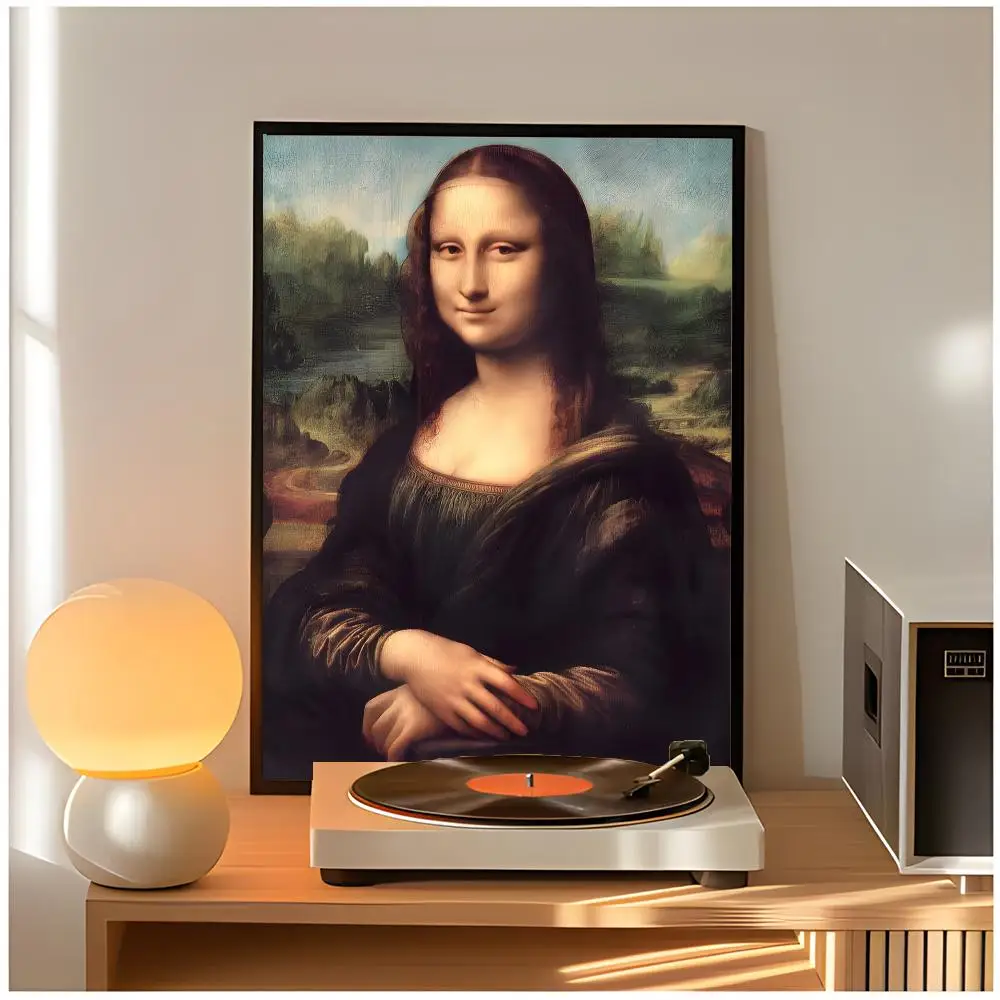 Classic Masterpiece Art Mona Lisa Canvas Poster Premium Wall Decor Modern Home Poster Unframed