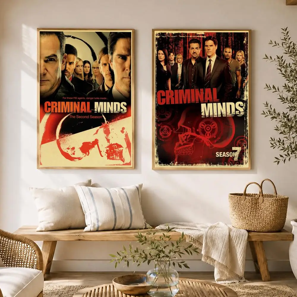 TV Series Criminal Minds Poster HD poster wall art self-stick no-residue for home cafe office great gift