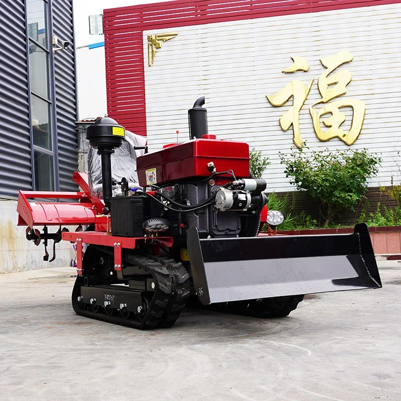 Factory Price Agricultural Machinery Tracked Tractors Agricultural Equipment Rotary Tillers