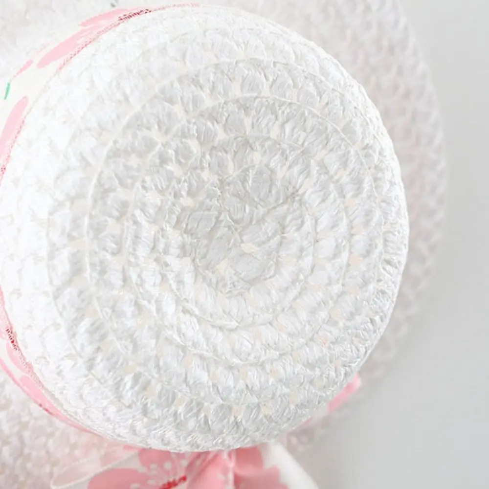 أزياء Bowknot طفلة فستان الأميرة الصيف القطن فستان زهري مع قبعة فضفاضة الحلو الاطفال زهرة فستان هدية عيد ميلاد